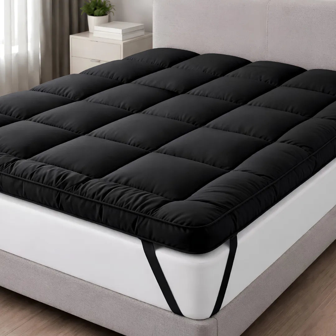 Capa Acolchoada Pillow Top Premium Plume Extra Macia Para Colchão 400 Fios | Leve Sonho