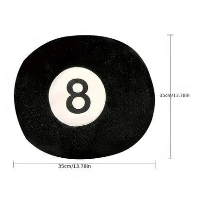Almofada Decorativa Bola 8 de Bilhar – Macia, Criativa e Estilosa | Sono Leve