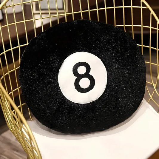 Almofada Decorativa Bola 8 de Bilhar – Macia, Criativa e Estilosa | Sono Leve