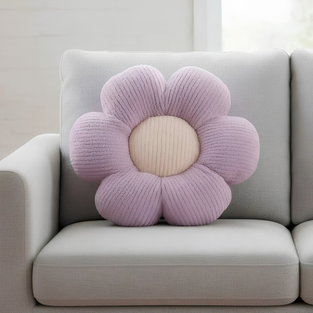 Almofada Flor 40 cm – Macia, Decorativa e Confortável | Sono Leve