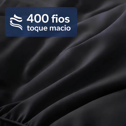 Capa Acolchoada Pillow Top Premium Plume Extra Macia Para Colchão 400 Fios | Leve Sonho
