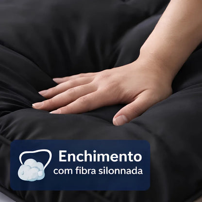 Capa Acolchoada Pillow Top Premium Plume Extra Macia Para Colchão 400 Fios | Leve Sonho