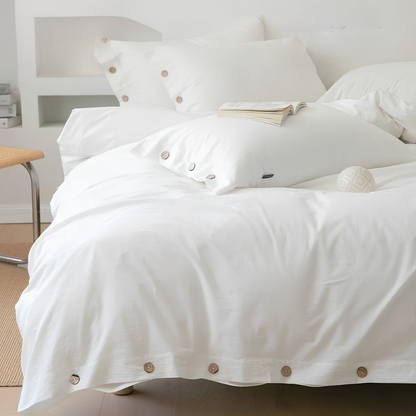 Conjunto Capa de Edredom 3 Peças 100% Algodão – Macio, Leve e Elegante | Sono Leve