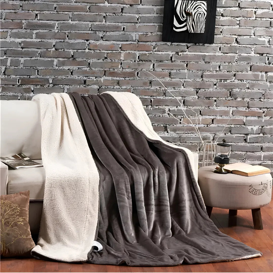 Manta Cobertor Dupla Face Sherpa Térmica | Sono Leve