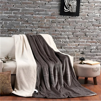 Manta Cobertor Dupla Face Sherpa Térmica | Sono Leve