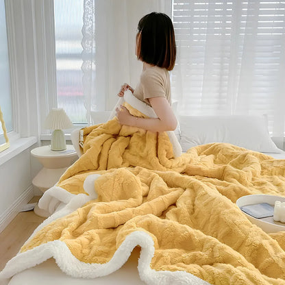 Manta de Lã Coral Fleece – Macia, Quente e Aconchegante | Sono Leve