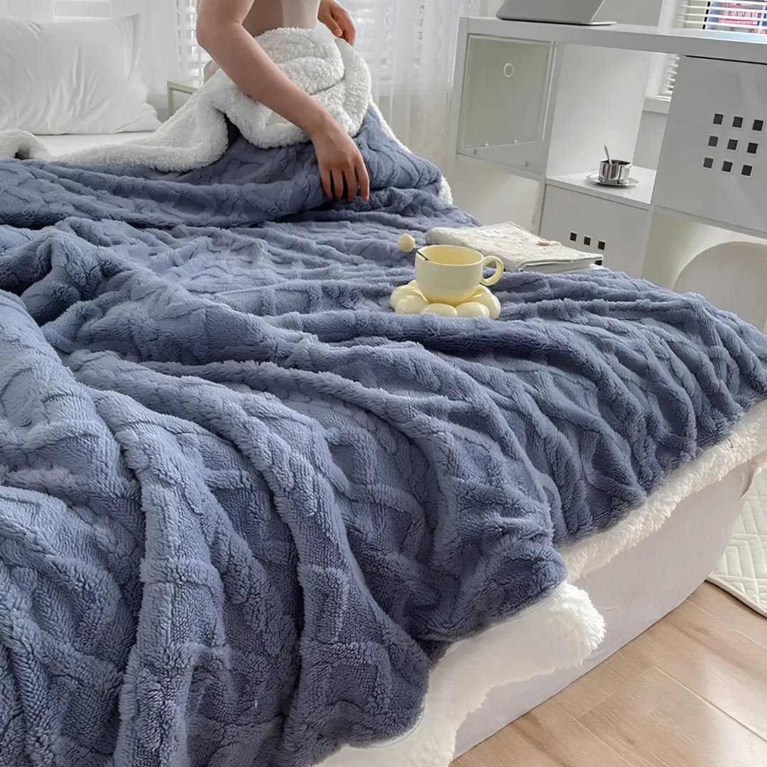 Manta de Lã Coral Fleece – Macia, Quente e Aconchegante | Sono Leve