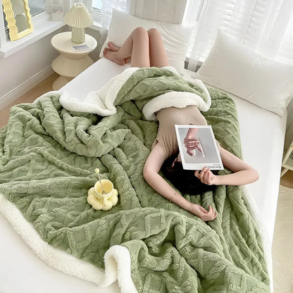Manta de Lã Coral Fleece – Macia, Quente e Aconchegante | Sono Leve