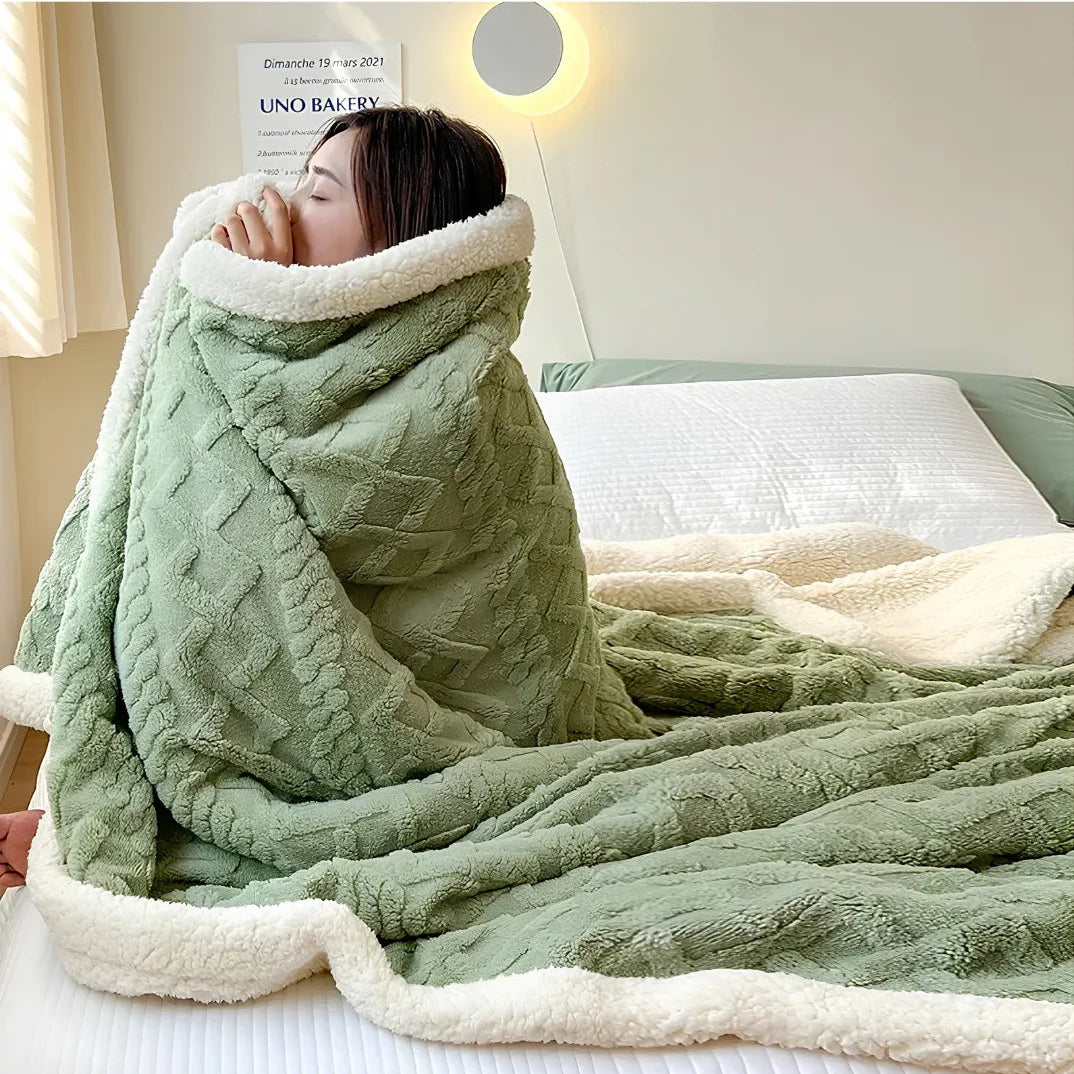 Manta de Lã Coral Fleece – Macia, Quente e Aconchegante | Sono Leve