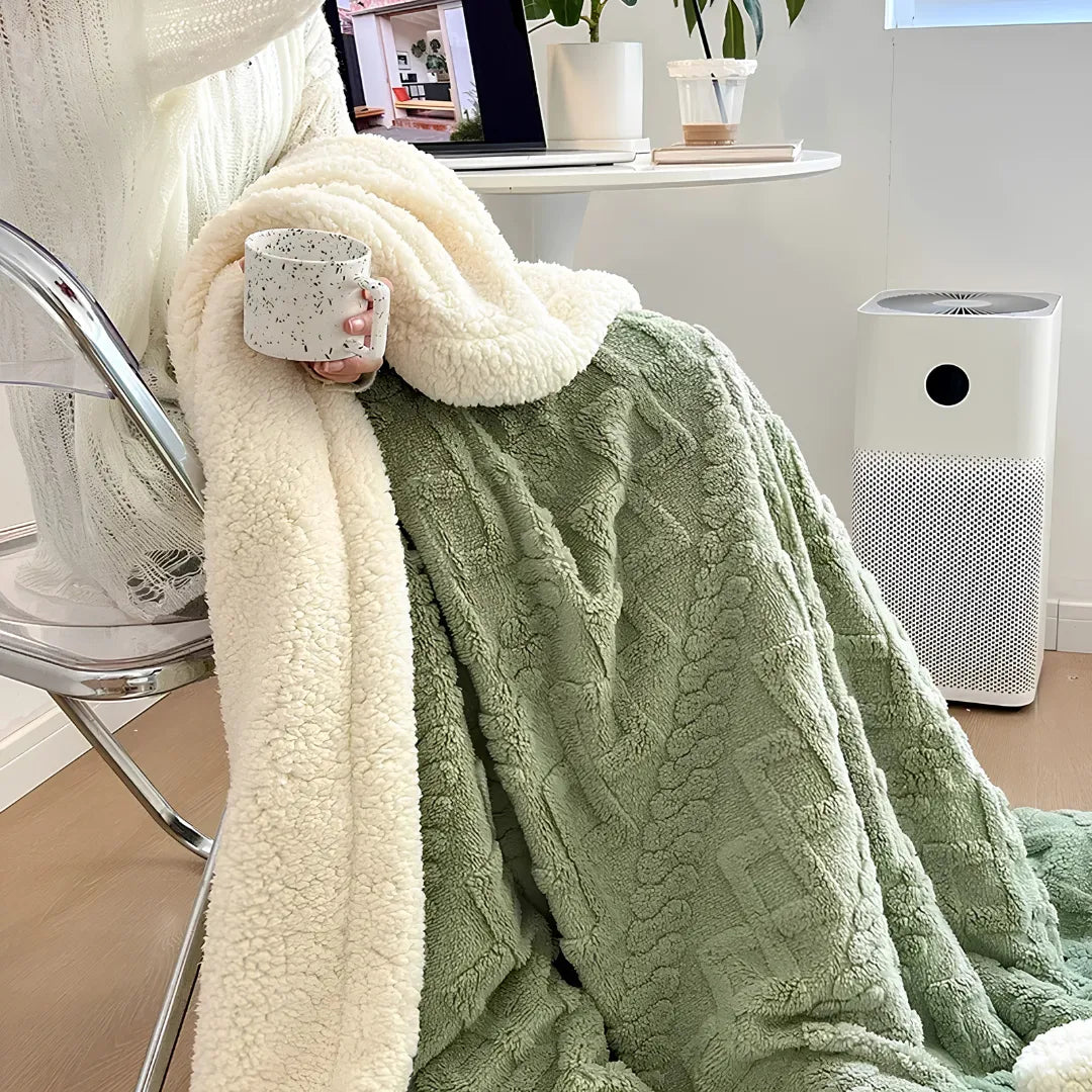 Manta de Lã Coral Fleece – Macia, Quente e Aconchegante | Sono Leve