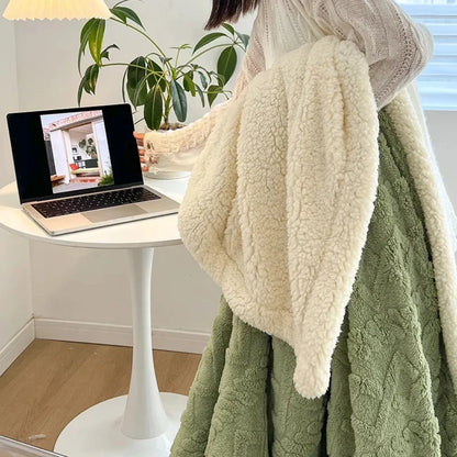 Manta de Lã Coral Fleece – Macia, Quente e Aconchegante | Sono Leve