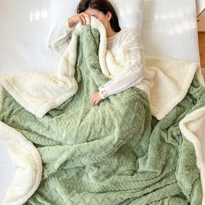 Manta de Lã Coral Fleece – Macia, Quente e Aconchegante | Sono Leve