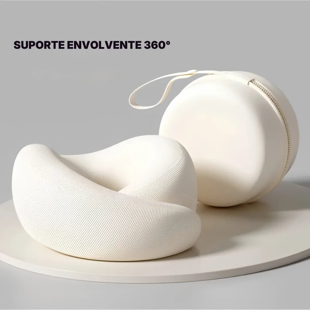 Travesseiro Cervical AuraFlex – Apoio Envolvente para Pescoço | SonoLeve