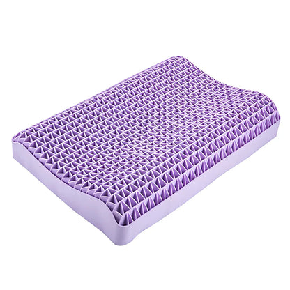 Travesseiro Cervical TPE Air Layer – Respirável, Lavável e Confortável | Sono Leve