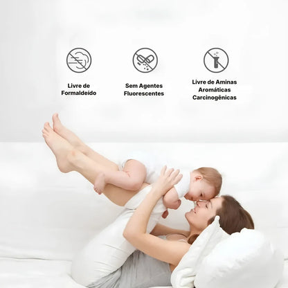 Travesseiro Hotel 5 Estrelas Comfort 48x74 – Macio, Volumoso e Confortável | Leve Sonho