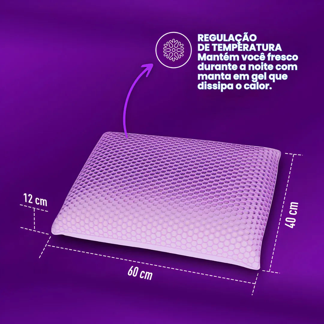 Travesseiro SkinIce IceTouch Refrescante Extra Macio Para Pele Sensível | Leve Sonho